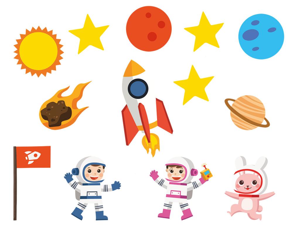 Weltraum Fenstersticker